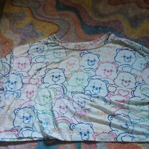 Colorful Bear Print Crop Top